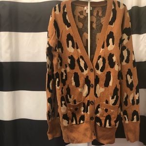 Leopard print cardi